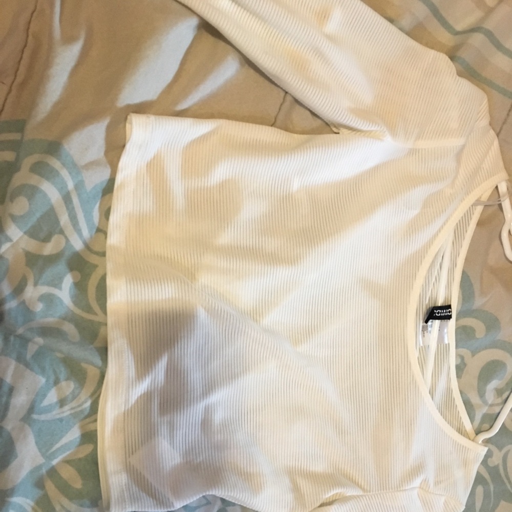 White crop top